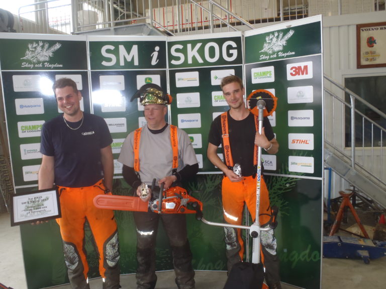 Vinnare från SM- klassen; 1:a Lars Ehn, 2:a Robin Jakobsson, 3:a Gustav Carlsson